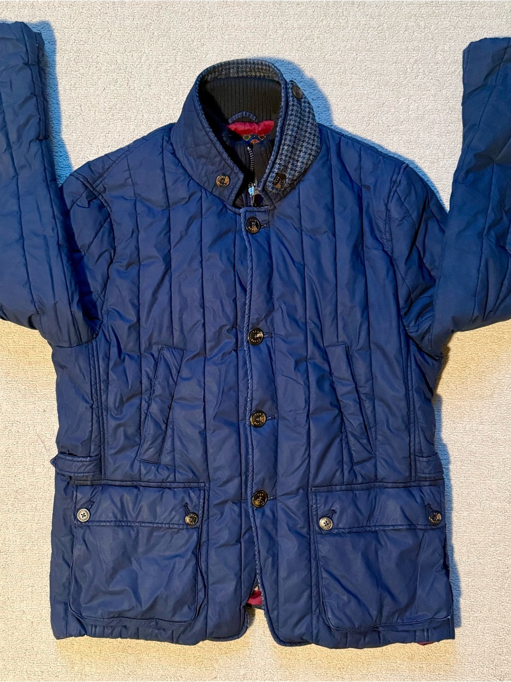 Ted Baker London Quilted Navy Puffer Jacket